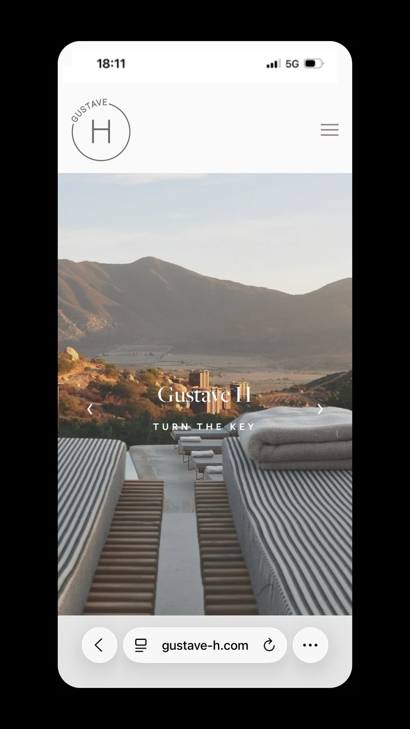 Web Gustave H, agencia boutique de viajes