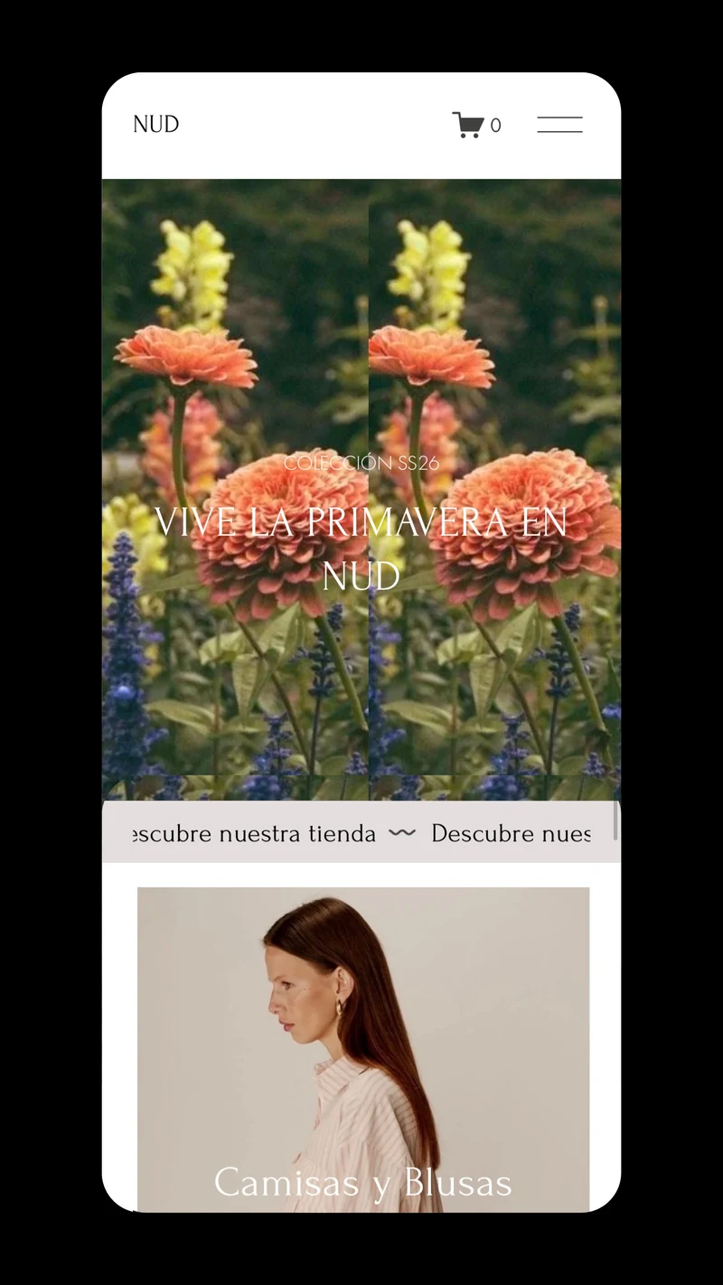 Ecommerce NUD, moda femenina Madrid